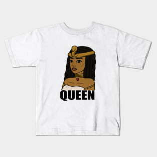 Afro Melanin Queen Black African History Kids T-Shirt