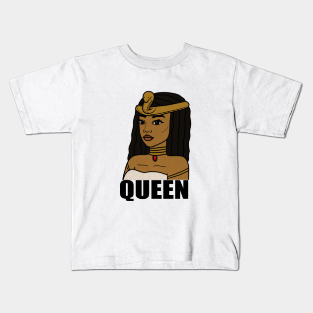Afro Melanin Queen Black African History Kids T-Shirt by logiamerch