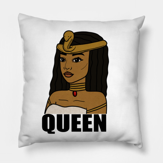Afro Melanin Queen Black African History Pillow by logiamerch