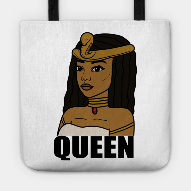 Afro Melanin Queen Black African History Tote by logiamerch