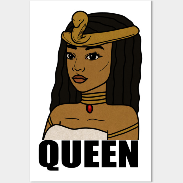 Afro Melanin Queen Black African History Wall Art by logiamerch