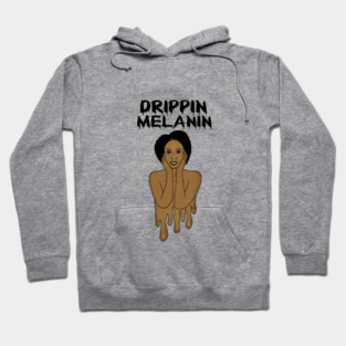 Drippin Melanin Afro Black History Hoodie