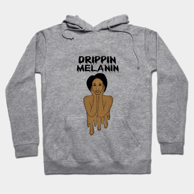 Drippin Melanin Afro Black History Hoodie by logiamerch