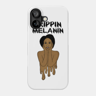 Drippin Melanin Afro Black History Phone Case
