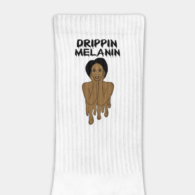 Drippin Melanin Afro Black History by logiamerch