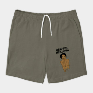 Drippin Melanin Afro Black History Shorts