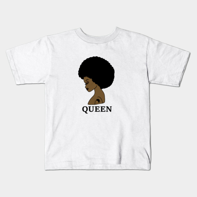 Afro Melanin Queen Black African History Kids T-Shirt by logiamerch