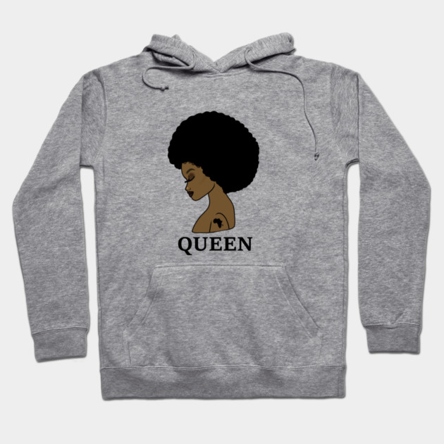Afro Melanin Queen Black African History Hoodie by logiamerch
