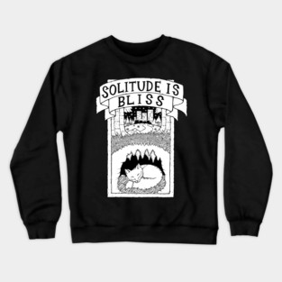 Solitude Is Bliss Crewneck Sweatshirt