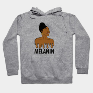 Drippin Melanin Afro Black History Hoodie