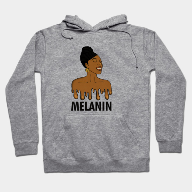 Drippin Melanin Afro Black History Hoodie by logiamerch