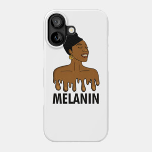 Drippin Melanin Afro Black History Phone Case