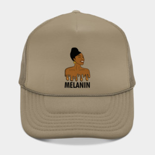 Drippin Melanin Afro Black History Hat
