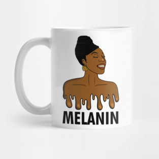 Drippin Melanin Afro Black History Mug