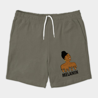 Drippin Melanin Afro Black History Shorts