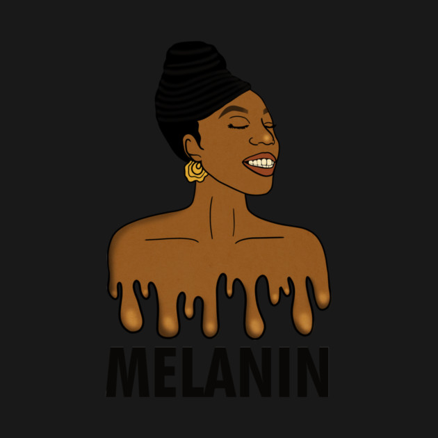 Drippin Melanin Afro Black History by logiamerch