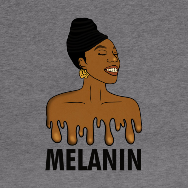 Drippin Melanin Afro Black History by logiamerch
