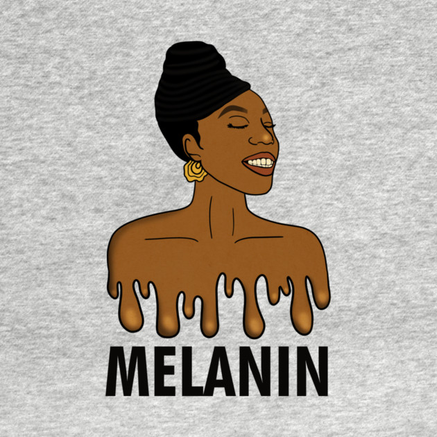 Drippin Melanin Afro Black History by logiamerch