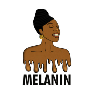 Drippin Melanin Afro Black History T-Shirt