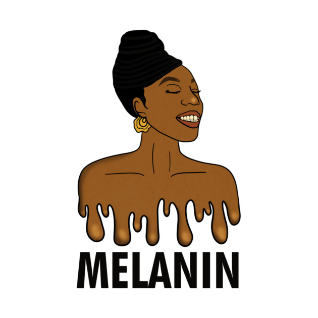 Drippin Melanin Afro Black History by logiamerch