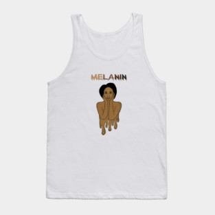 Drippin Melanin Afro Black History Tank Top