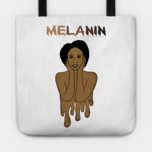 Drippin Melanin Afro Black History Tote