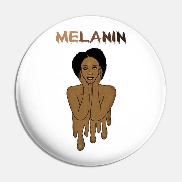 Drippin Melanin Afro Black History Pin by logiamerch