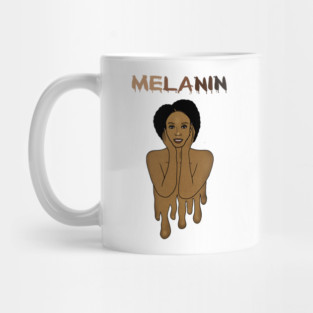 Drippin Melanin Afro Black History Mug
