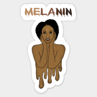 Drippin Melanin Afro Black History Magnet