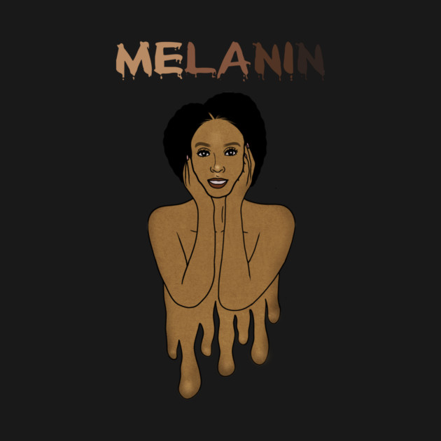 Drippin Melanin Afro Black History by logiamerch