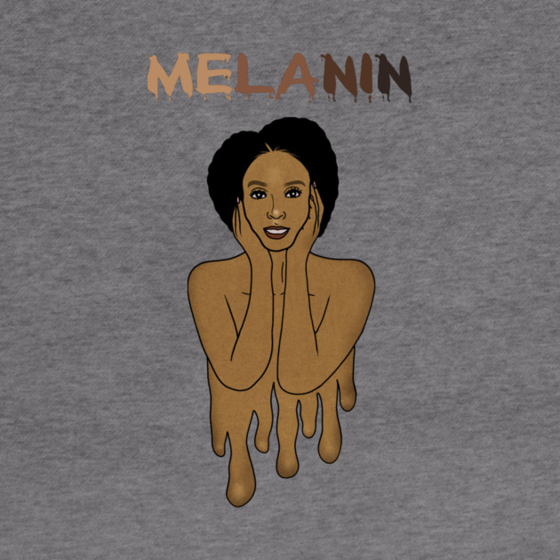 Drippin Melanin Afro Black History by logiamerch