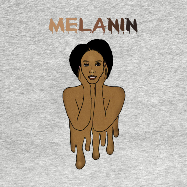 Drippin Melanin Afro Black History by logiamerch