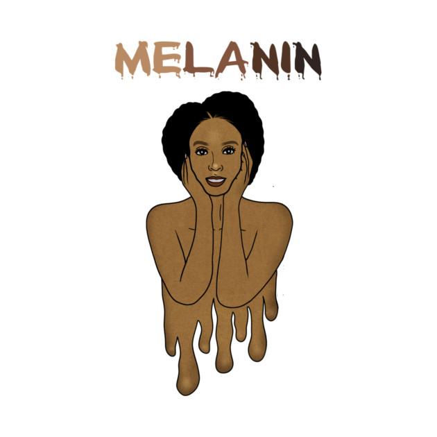 Drippin Melanin Afro Black History by logiamerch