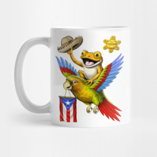 Puerto Rican Coqui Frog Mug