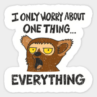 I Only Worry About One Thing Funny Anxiety Magnet