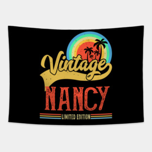 Vintage Nancy Name Saying Gifts For Nancy Birthday Tapestry