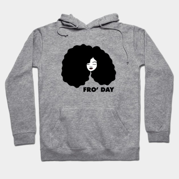 Fro Afro Hair Natural African Woman Hoodie by logiamerch