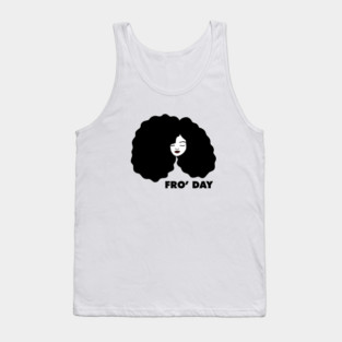 Fro Afro Hair Natural African Woman Tank Top
