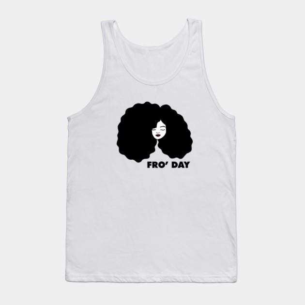 Fro Afro Hair Natural African Woman Tank Top by logiamerch