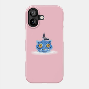 Derpy kpop blue tiger and his crow friend Phone Case