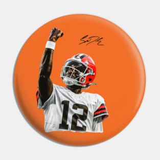 Shedeur Sanders, Cleveland Browns  Former Colorado Buffaloes QB  Game Day Football Pin