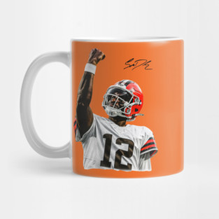 Shedeur Sanders, Cleveland Browns  Former Colorado Buffaloes QB  Game Day Football Mug
