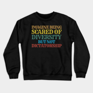 Political-Protest Crewneck Sweatshirt