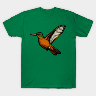 Cinnamon Hummingbird – Colorful Bird Art T-Shirt