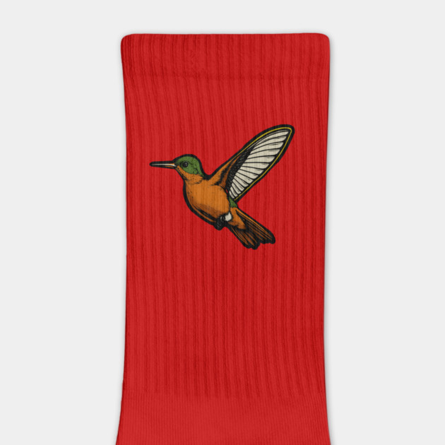 Cinnamon Hummingbird – Colorful Bird Art by DonWillisJrArt