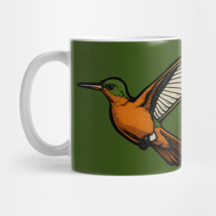 Cinnamon Hummingbird – Colorful Bird Art Mug