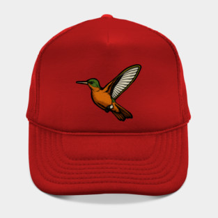 Cinnamon Hummingbird – Colorful Bird Art Hat