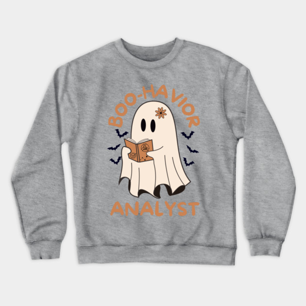 Behavior Analyst Ghost Halloween Crewneck Sweatshirt by The WYLD Tribe