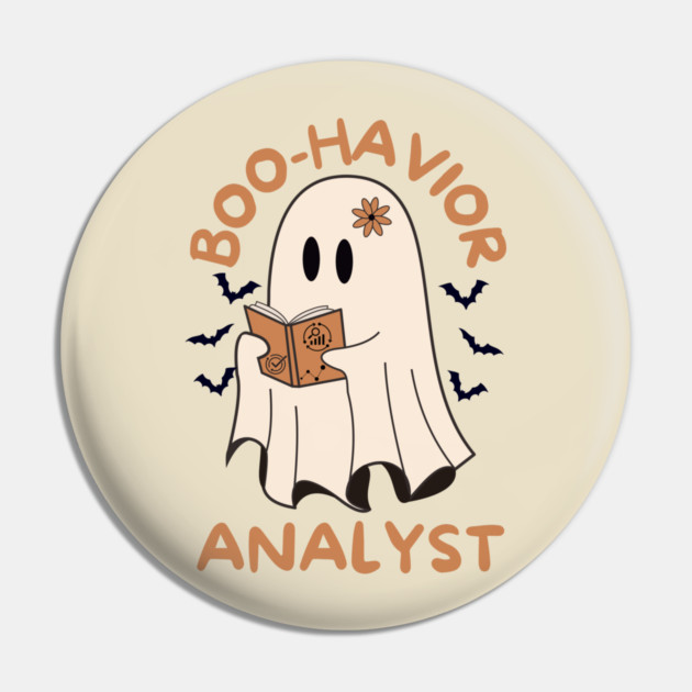 Behavior Analyst Ghost Halloween Pin by The WYLD Tribe