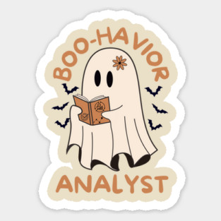 Behavior Analyst Ghost Halloween Magnet